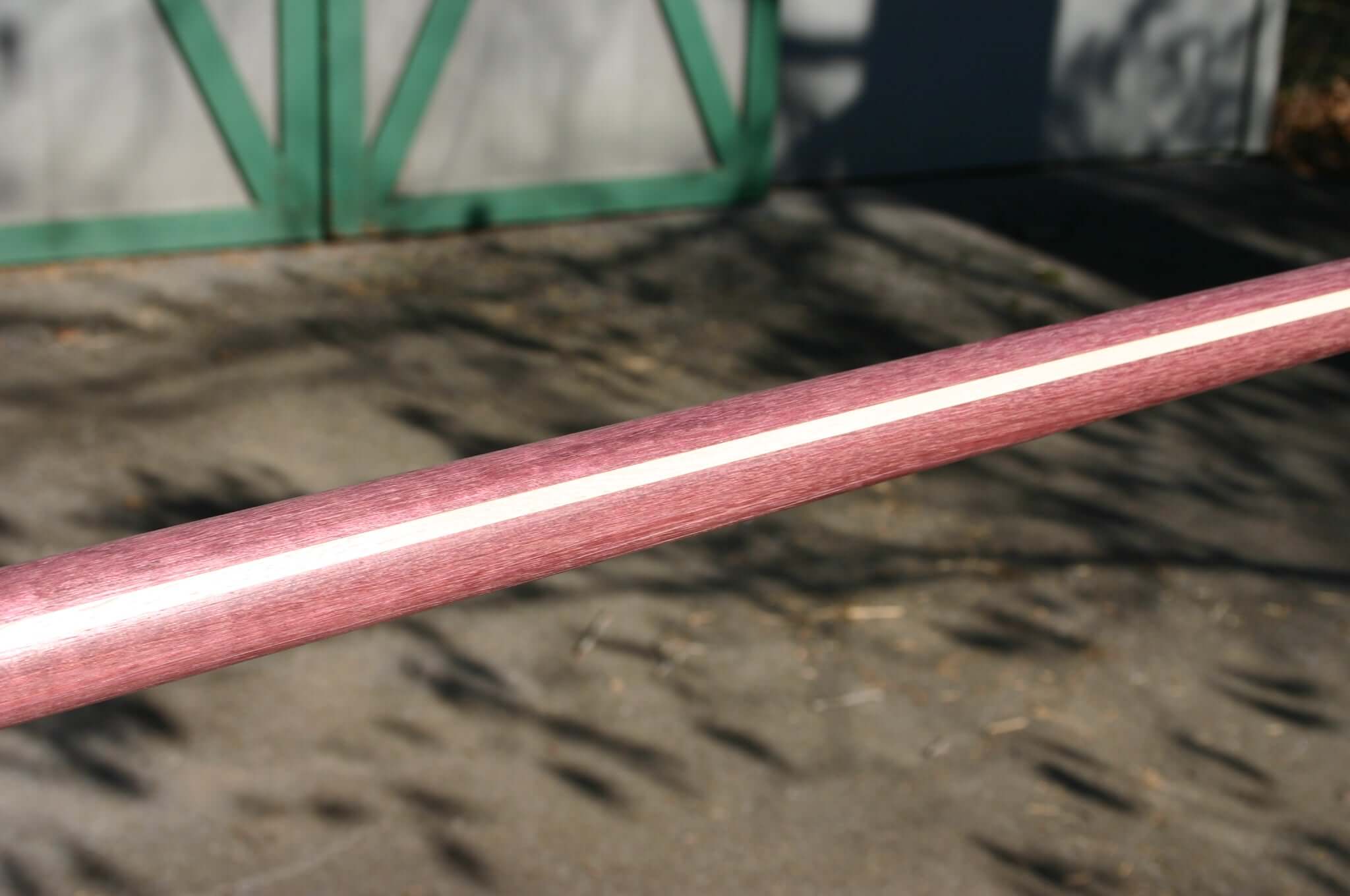 Handmade purpleheart hanbo stick for karate dojo training and spinning