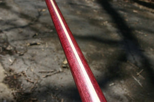 laminated purpleheart hickory hanbo stick for aikido training