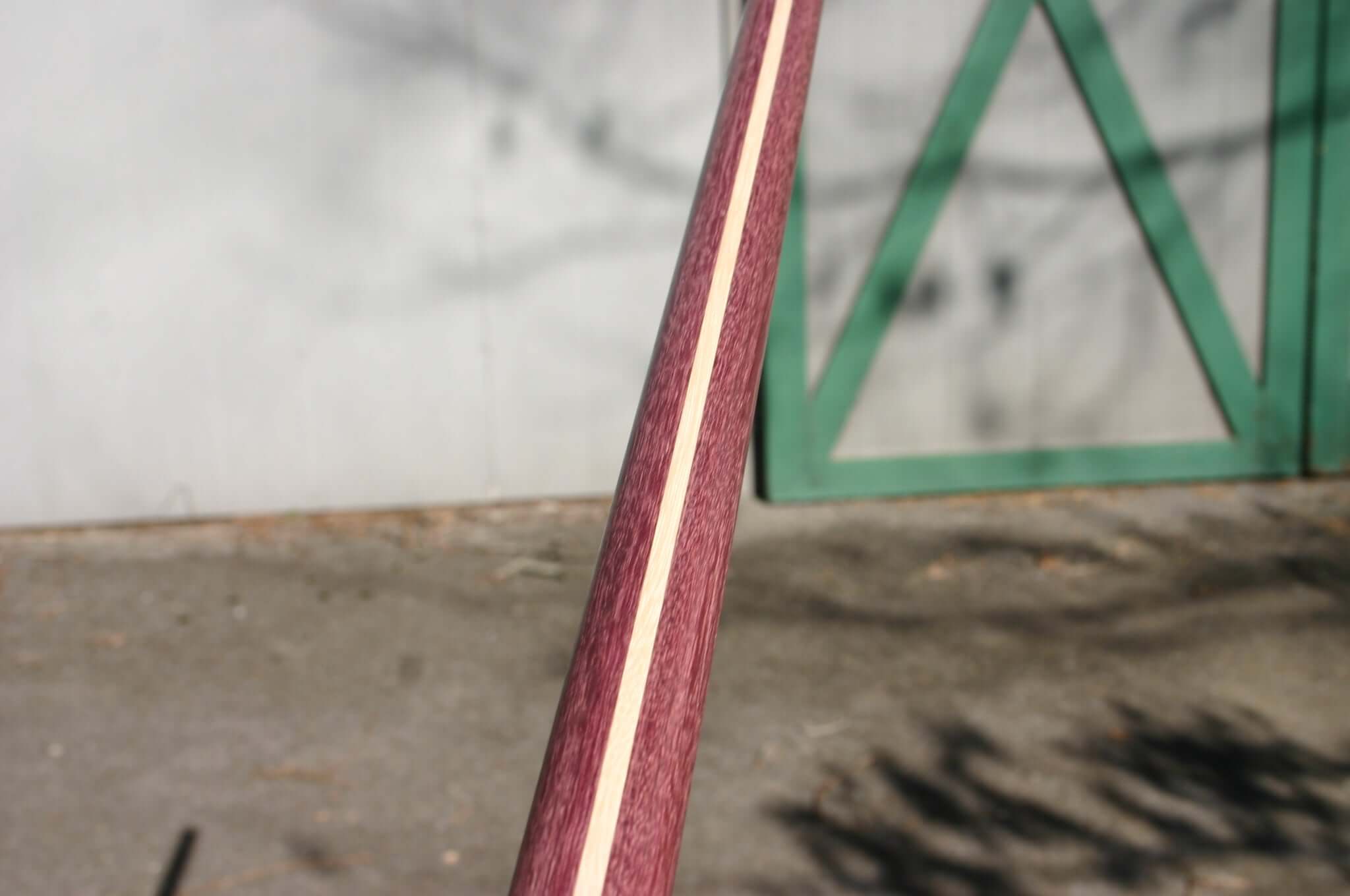 Purpleheart hanbo with hickory laminated strip exotic wood