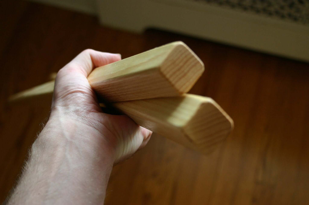 Tapered NiTanbo Hickory Escrima Sticks 28 inches Heavy Wood for Arnis