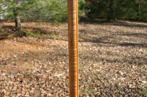 gorgeous flamed hickory staff for aikido martial arts mma