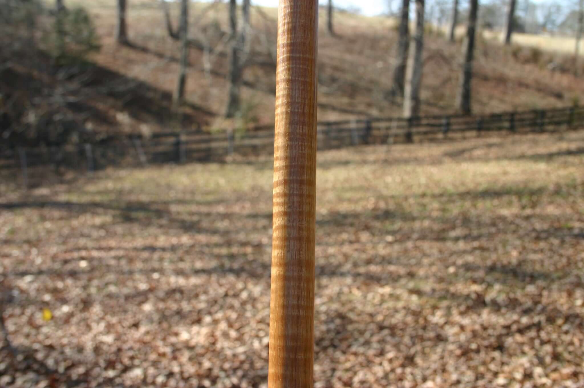 flamed martial arts jo staff hickory
