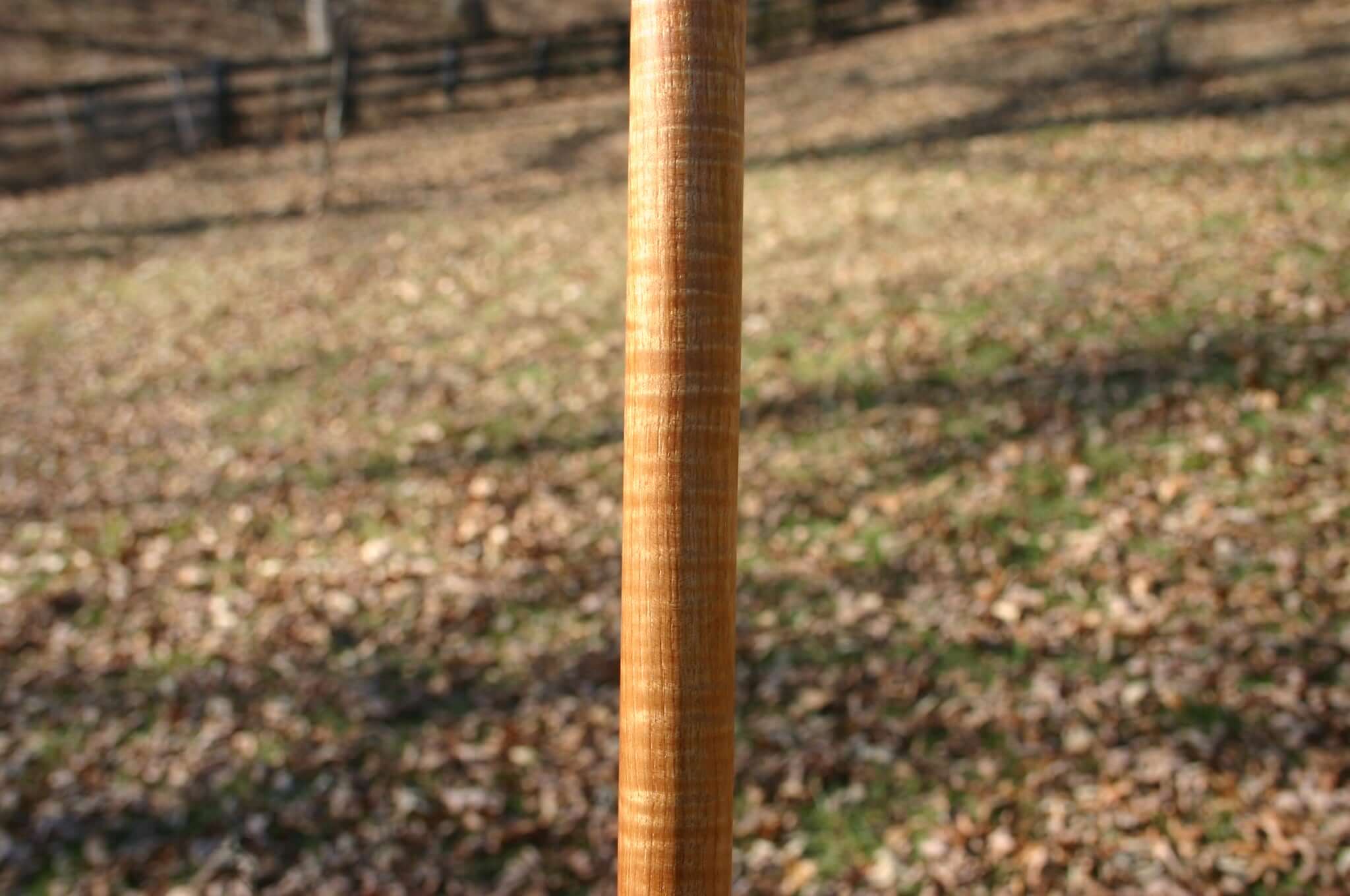 exotic curly hickory staff