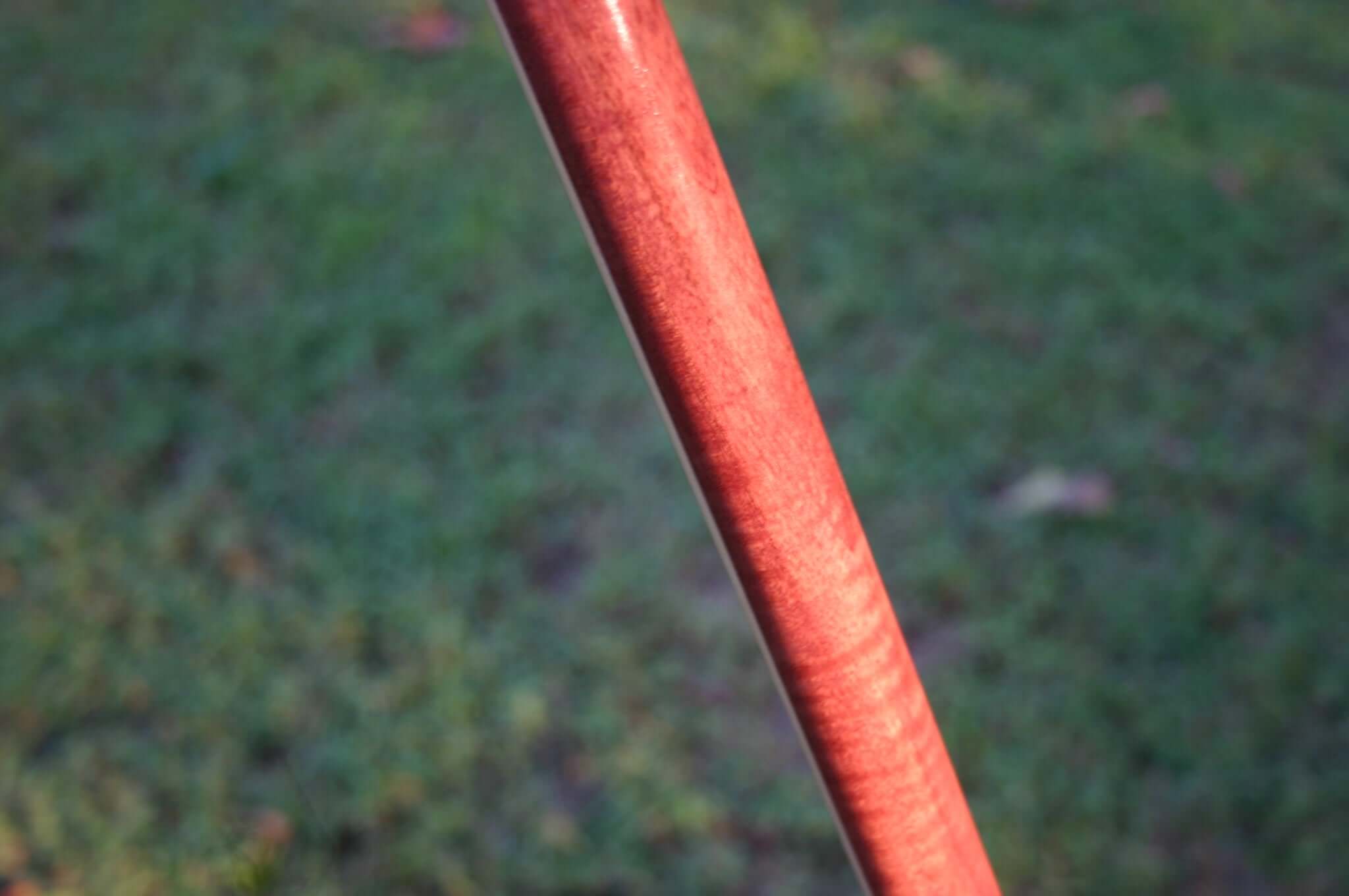 Exotic Beautiful Curly Purpleheart Wooden Staff Dowel Round for Kobudo