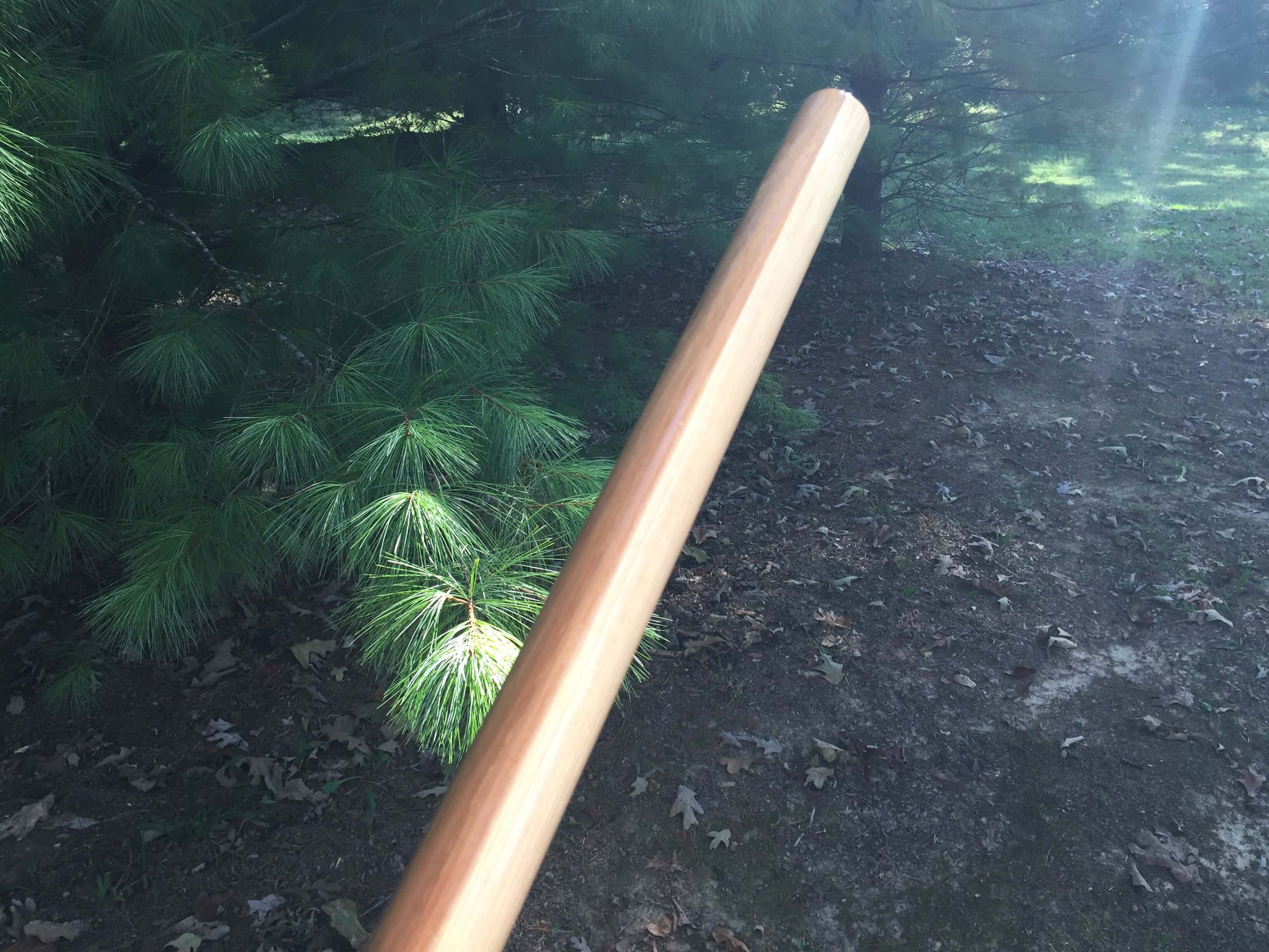 Extra heavy hickoy hardwood staff for hiking or martial arts
