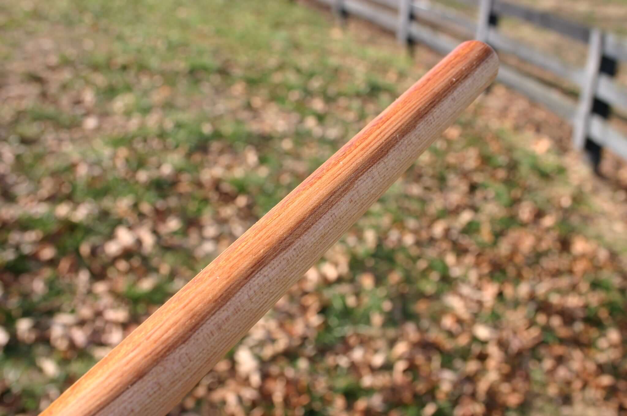 Beautiful handmade solid hickory staff calico colored