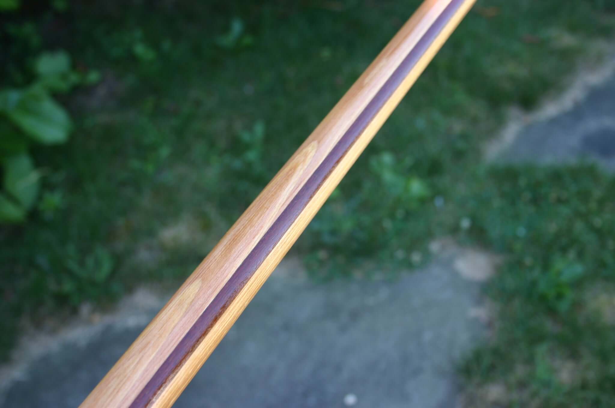 handmade hanbo staff made from laminated hickpory and brazillian walnut ipe