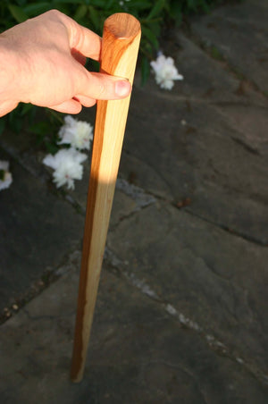 Octagonal Hickory Jo Staff 1,1/8 inches width 48-54 inches length by scrapwood martial arts. Calico pattern/sapwood/heartwood