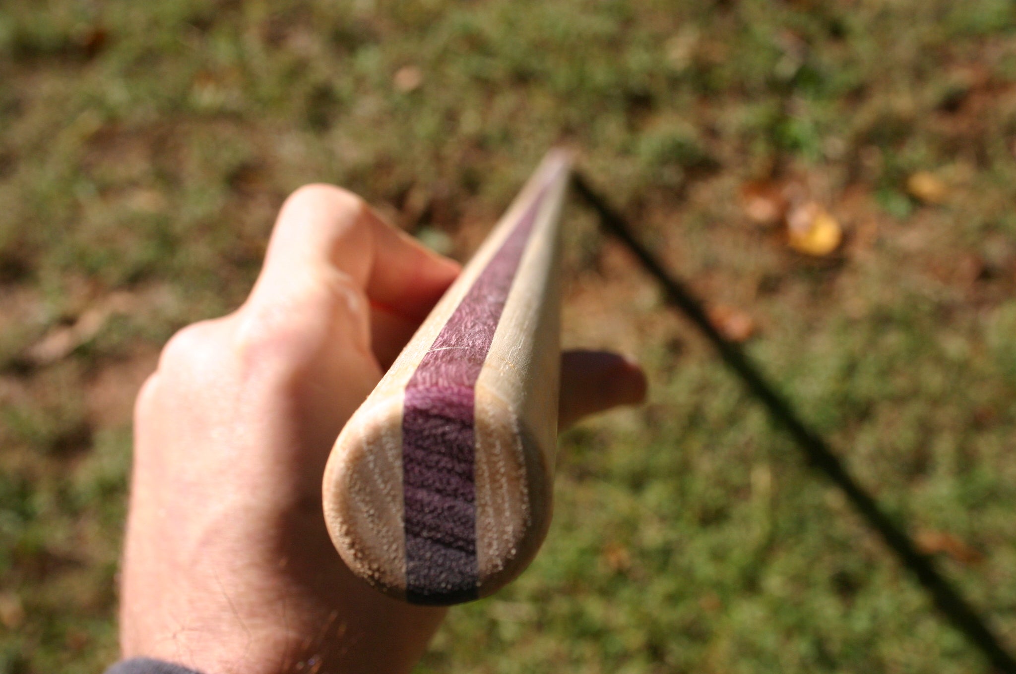 Deluxe Hickory Purpleheart Laminated Bo Staff 74 5/8"