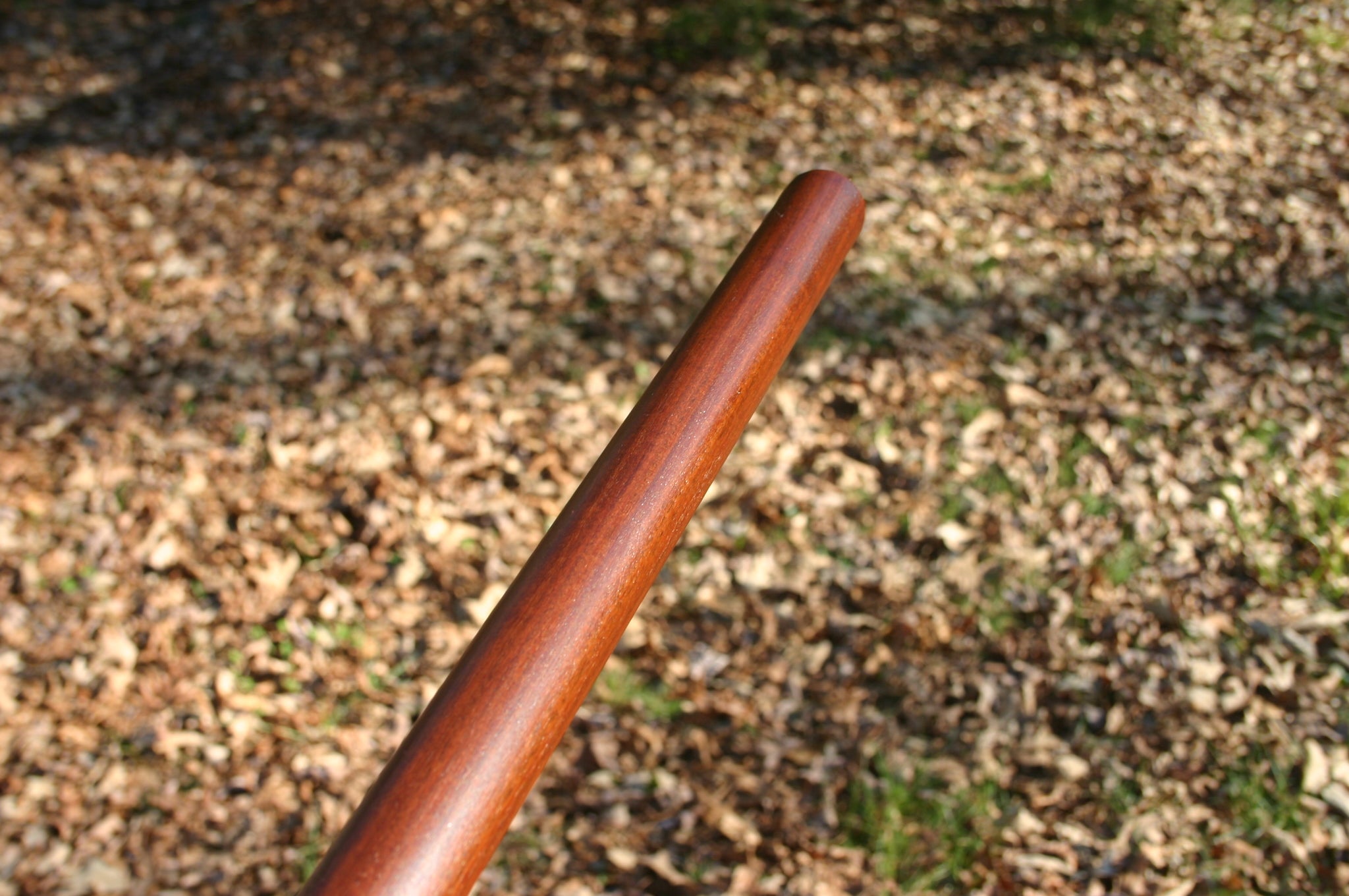 short staff half staff made from ipe wood Brazilian walnut