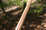 purpleheart hickory staff, for tournements, exercise, and spinning