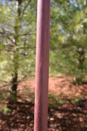 martial arts bo staff made from purpleheart wood