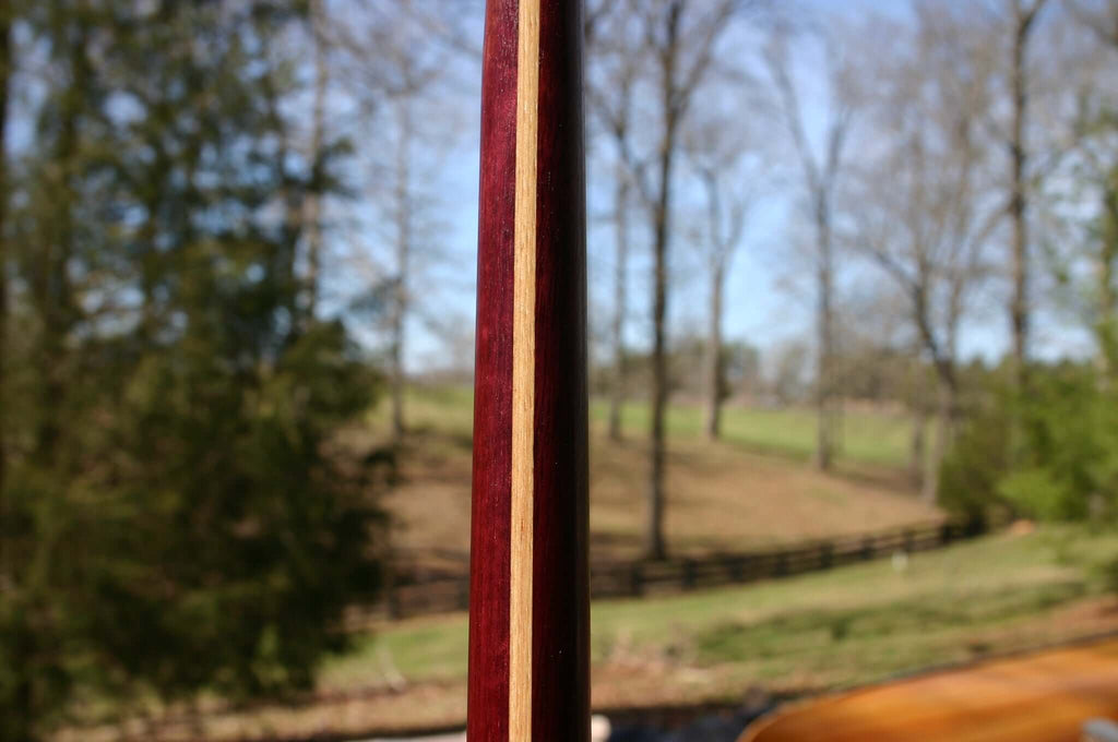 Exotic Purpleheart Hickory Laminated Bo Staff 1,1/4" 60-72" Hardwood