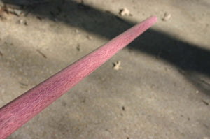 Exotic Purpleheart Hickory Laminated Bo Staff 1,1/4" 60-72" Hardwood