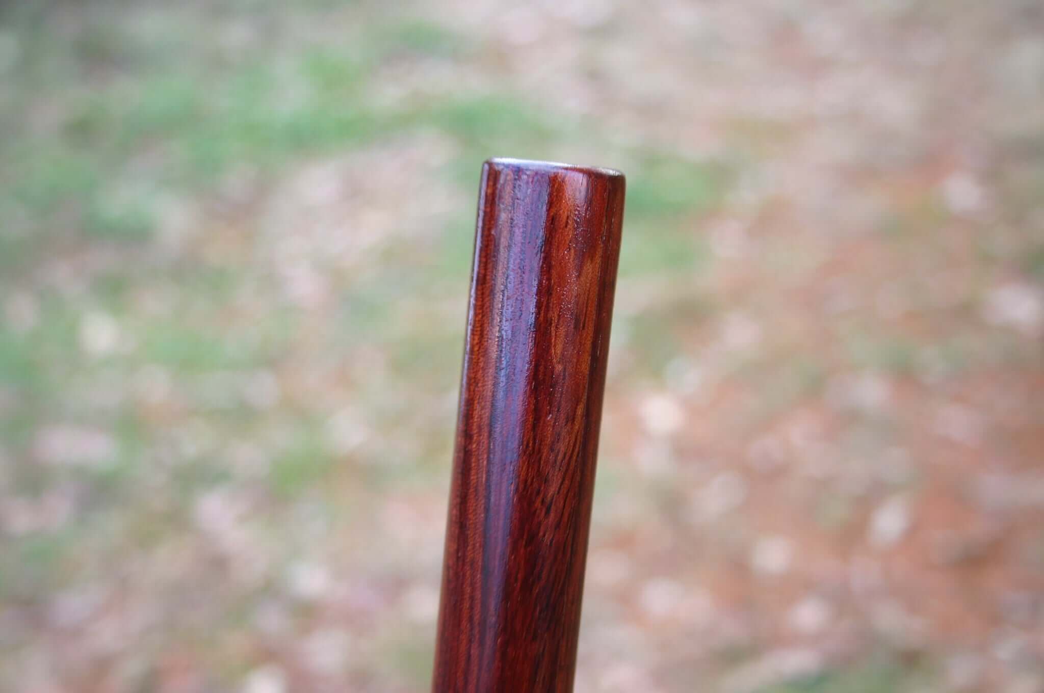 Red wood exotic Bubinga karate staff