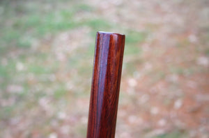 Red wood exotic Bubinga karate staff