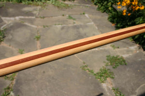 Hickory Sapwood with ipe layer hanbo for karate
