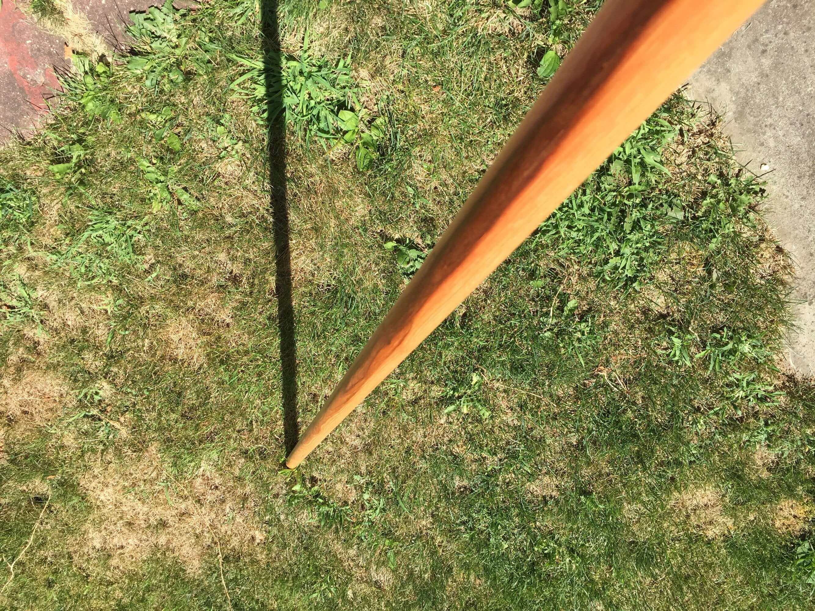 Hickory Bo Staff 1,1/4" Width 69" Tapered. Laminated Hardwood. For Martial Arts, Karate, Hiking