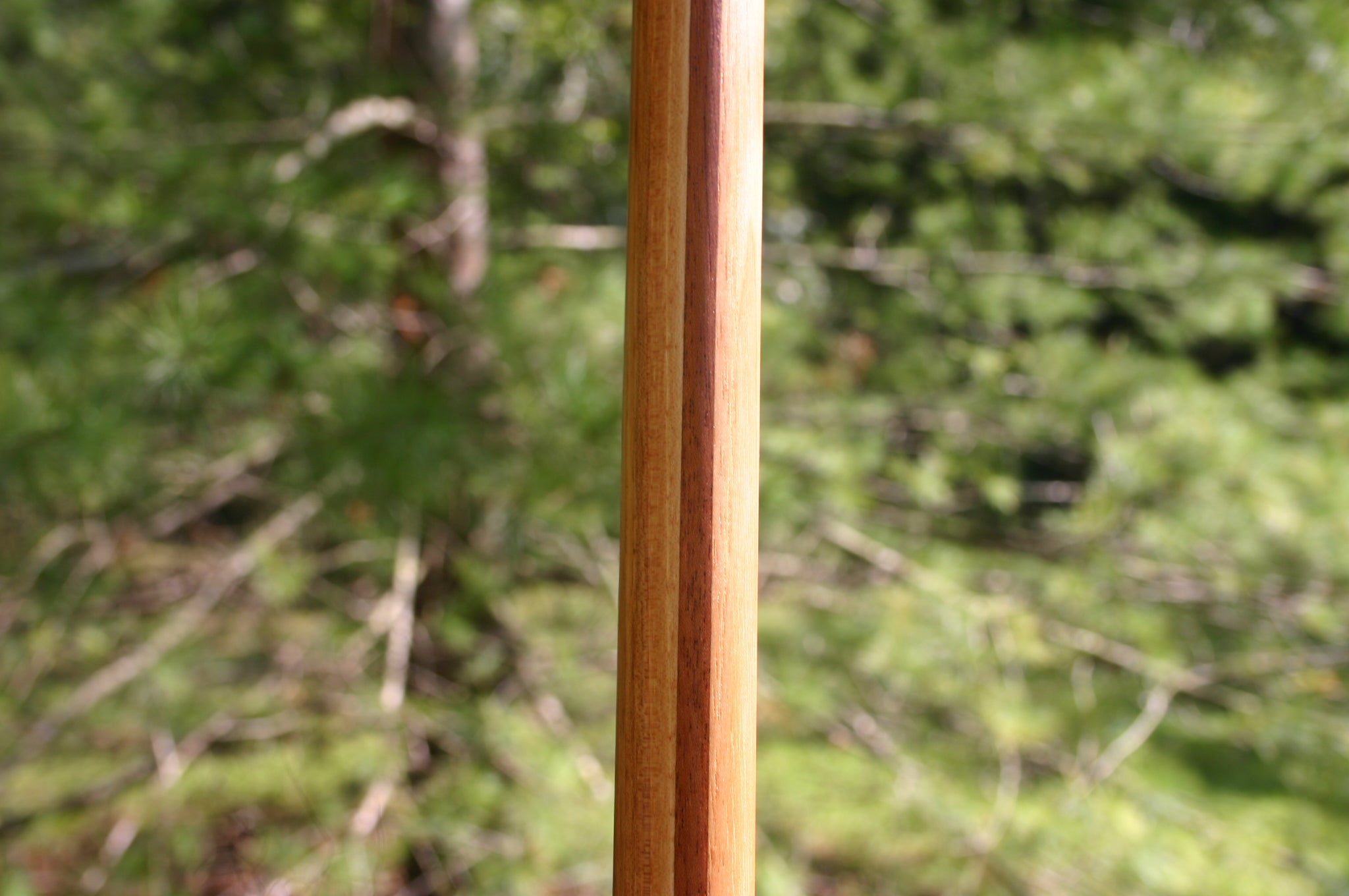 Hickory Mahogany Laminated Tournament Bo Staff Lightweight. For tournament use/spinning.. All sizes.