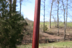 Hanbo for hanbojuitsu made from purpleheart hardwood