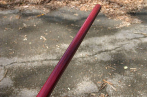 Purpleheart Hanbo Staff 36" length 1,1/4" thickness. Solid Hardwood