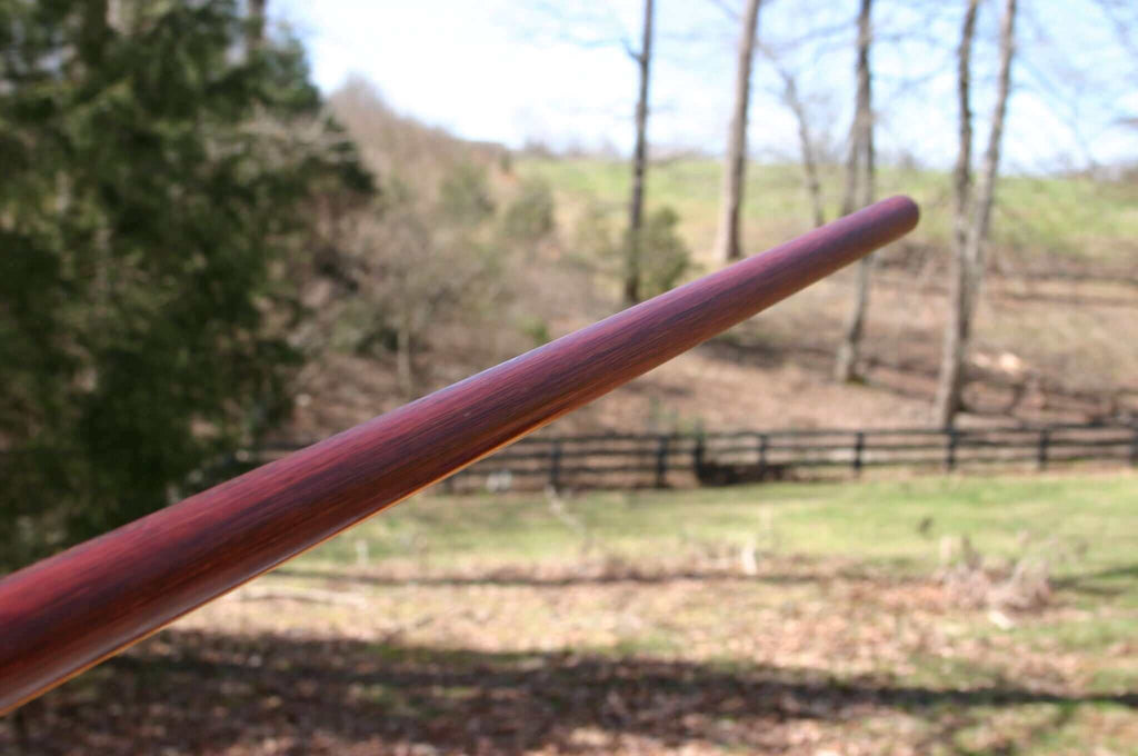Purpleheart dowel staff bo staff jo staff martial arts handcrafted handmade