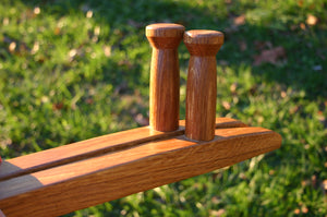 traditional martial arts tonfa for dojo training made from white oak