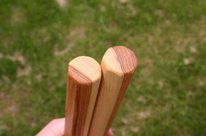 Octagonal Hickory Tanbo Staff pair 1," Laminated or Solid wood. Various Lengths