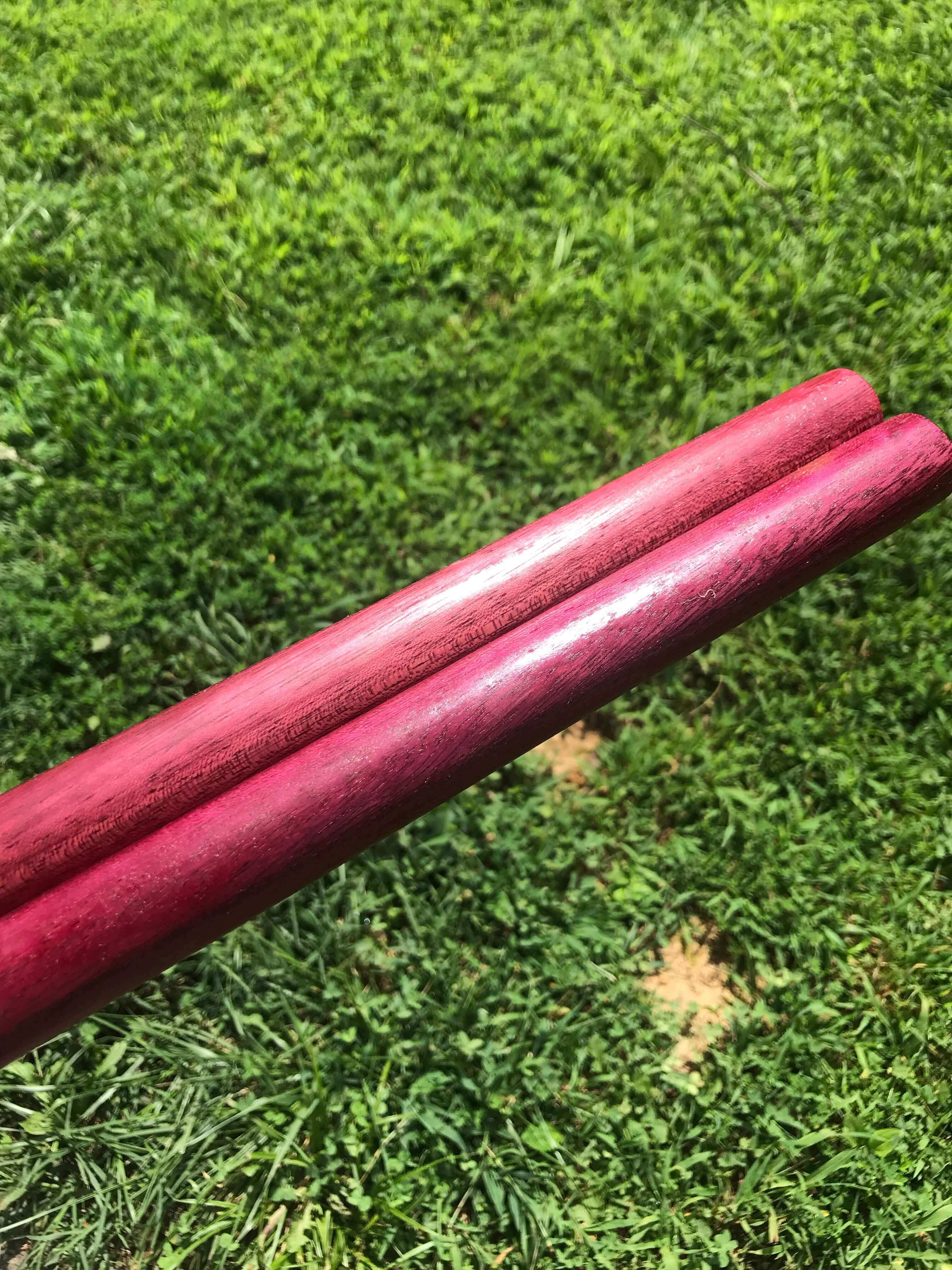 Purpleheart kali sticks rename filename short sticks arnis martial arts karate tanbo 