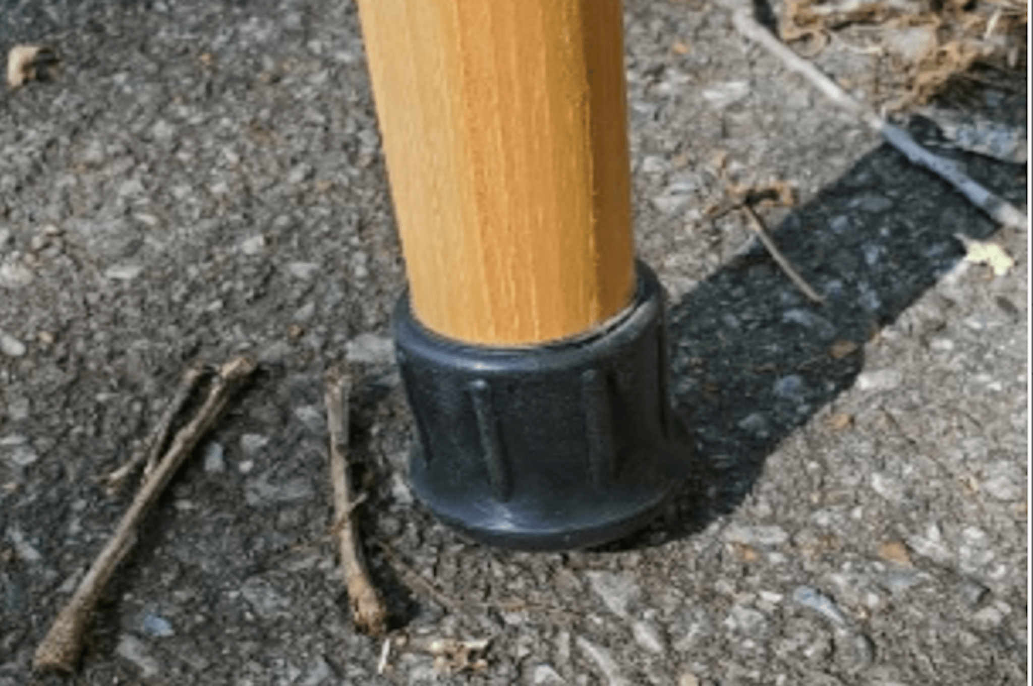 Rubber Crutch Foot Hiking/Walking Stick Attachment Add-On For Round Staffs. Rubber Tip. 1", 1,1/8" or 1,1/4 sizes