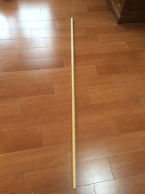 Hickory 60" Bo Staff. 1" diameter Handcrafted. Solid Hardwood. Long Jo staff For Martial Arts/Hiking