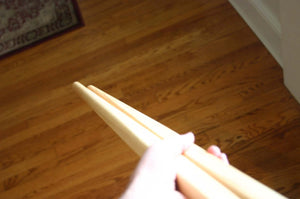 Martial arts tanbo pair kali sticks hickory tapered square handle