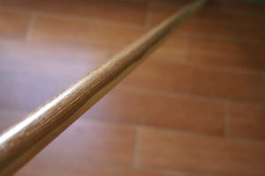 Hickory 60" Bo Staff. 1" diameter Handcrafted. Solid Hardwood. Long Jo staff For Martial Arts/Hiking
